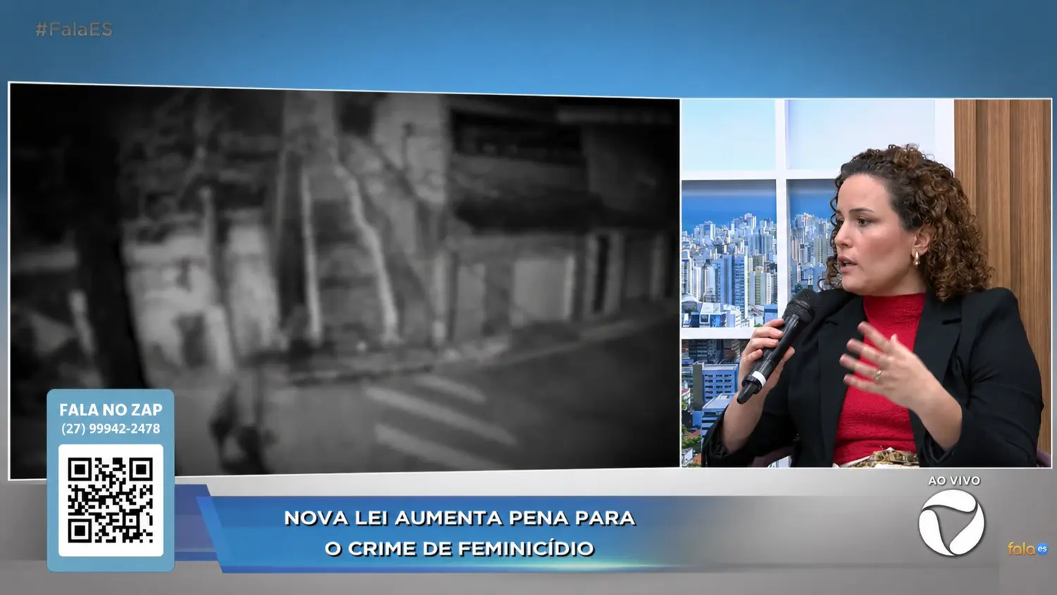 Amanda Magalhães em entrevista sobre o aumento da pena do feminicídio