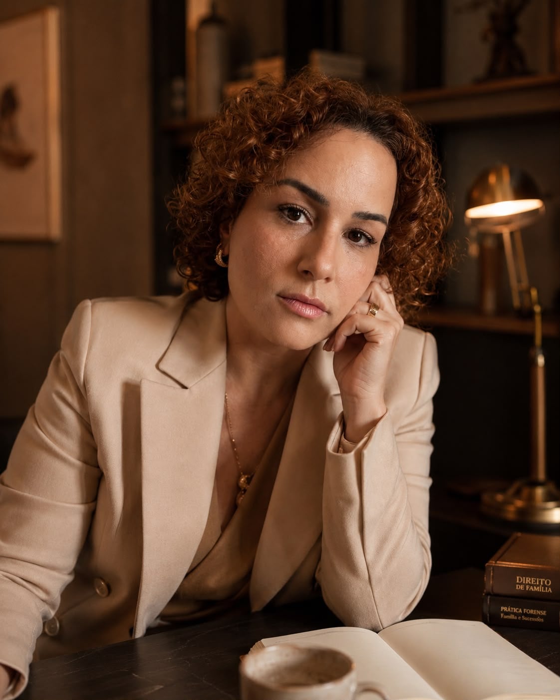 Amanda Magalhães em ambiente de trabalho